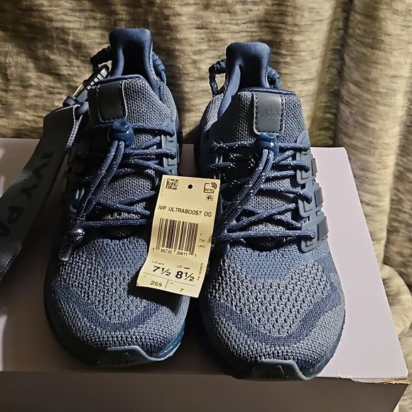 adidas gazelle silver green womens adidas x Ivy Park Navy Ultraboost OG Sneakers main image 0
